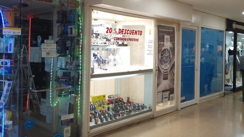 Uno de los locales robados el fin de semana.