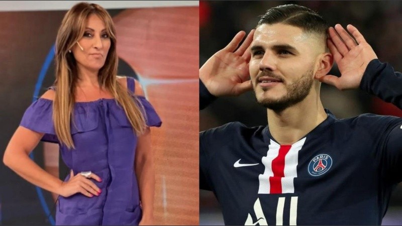 Marcela Tauro y Mauro Icardi.