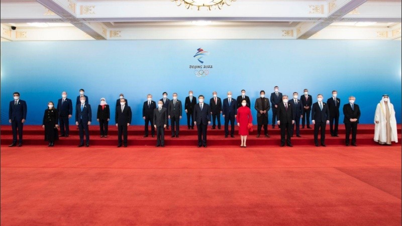 La foto de los jefes y jefas de Estado en China, de la que participó Alberto Fernández
