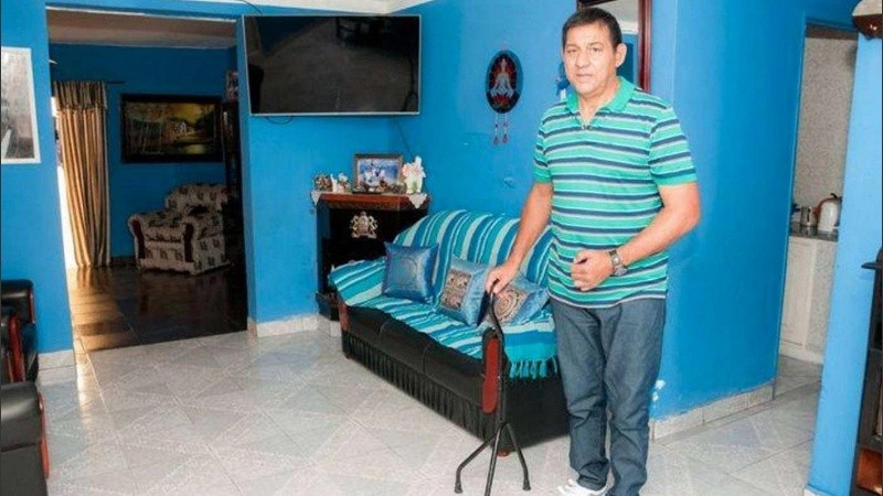 El salteño Orlando Ibáñez, en plena recuperación.