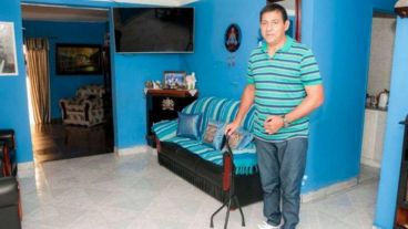 El salteño Orlando Ibáñez, en plena recuperación.