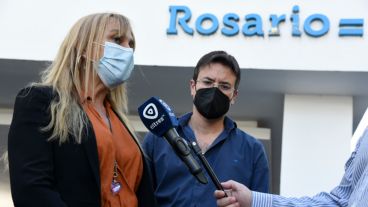 Marmiroli y Mediavilla en la conferencia de prensa de este lunes en el Cemar