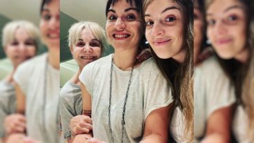 Claudia Villafañe, Gianinna y Dalma Maradona.