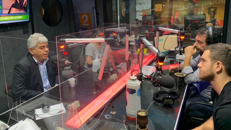 Baclini estuvo este viernes en el estudio de Radio 2