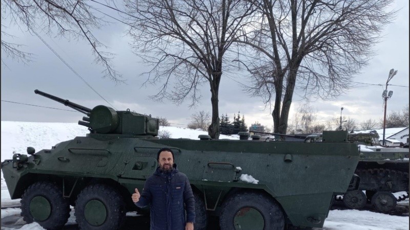 Un rosarino en Kiev, en medio de las advertencias de un posible ataque ruso