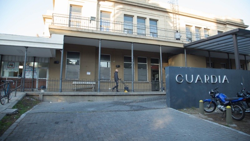 La guardia del Hospital Centenario, donde ingresó María en noviembre de 2021.