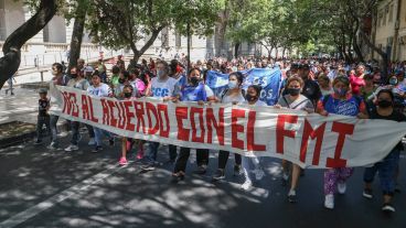 La CCC se movilizó en contra del posible acuerdo con el FMI.
