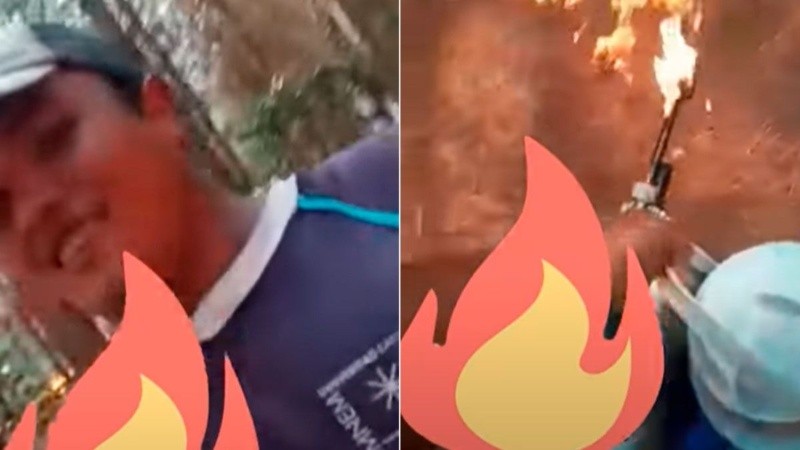 El video se viralizó en las redes y los usuarios intentar ayudar a la policía local para dar con su paradero.