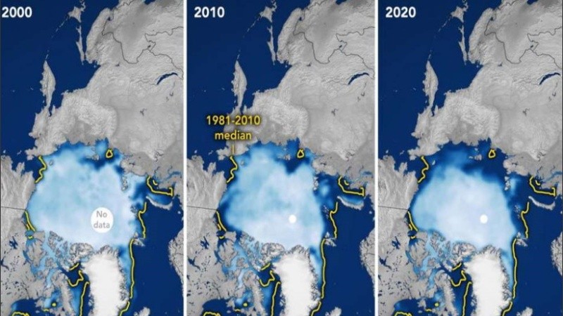 El casquete polar de la Antártida está perdiendo masa tres veces más rápido.
