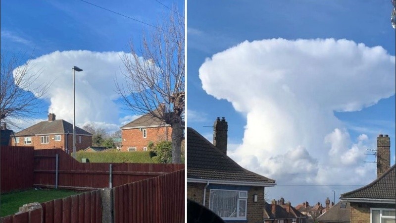 Varias personas recurrieron a las redes sociales para compartir sus avistamientos.