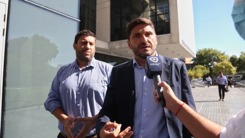 Pullaro llegando al Centro de Justicia Penal para su declaración