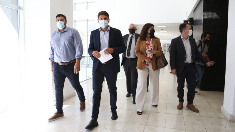 Pullaro llegando al Centro de Justicia Penal para su declaración