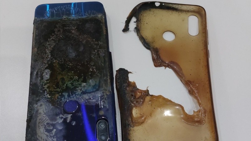 Así quedó el teléfono de la periodista rosarina