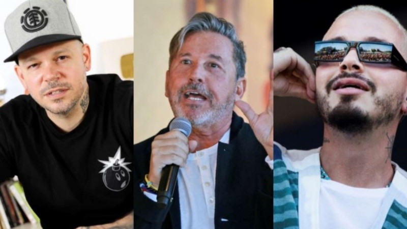 Residente, Montaner y Balvin.