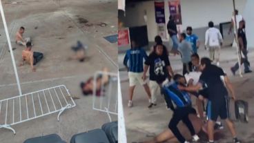 La batalla campal se desató al minuto 61 de comenzado el partido en el Estadio de La Corregidora.