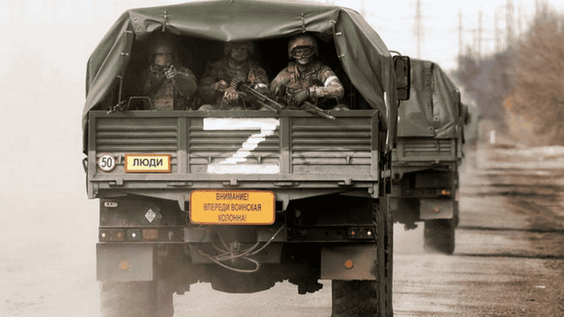 La Z se convirtió en un símbolo de la invasión rusa.