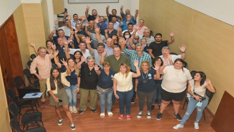 Reunión de municipales en el marco de paritarias.