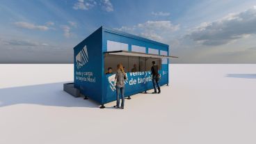 Render de los nuevos contenedores que se utilizarán como puestos de recarga.