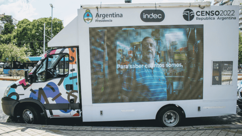 El gobierno nacional lanzó una fuerte campaña de difusión del censo 2022.
