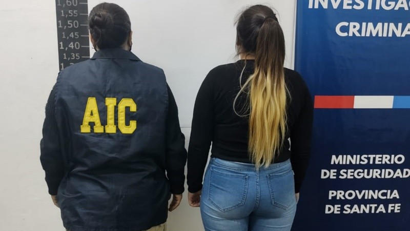 La mujer detenida en el procedimiento.