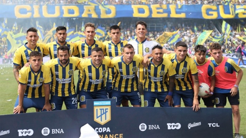 Los once titulares de Central este domingo.