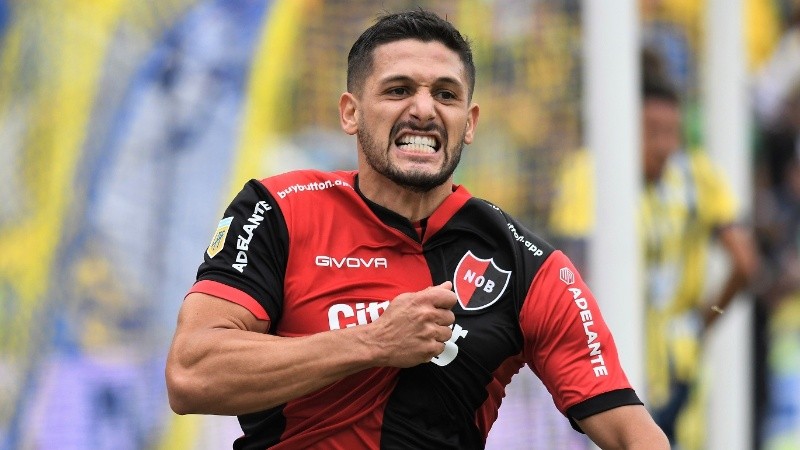 La euforia de García tras su gol.