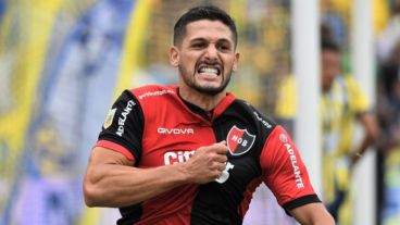 La euforia de García tras su gol.