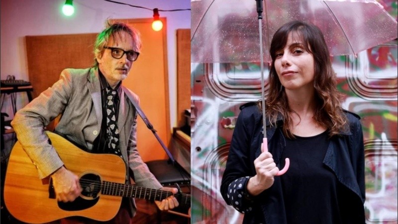 El músico Guillermo Piccolini y la escritora Ivana Romero.