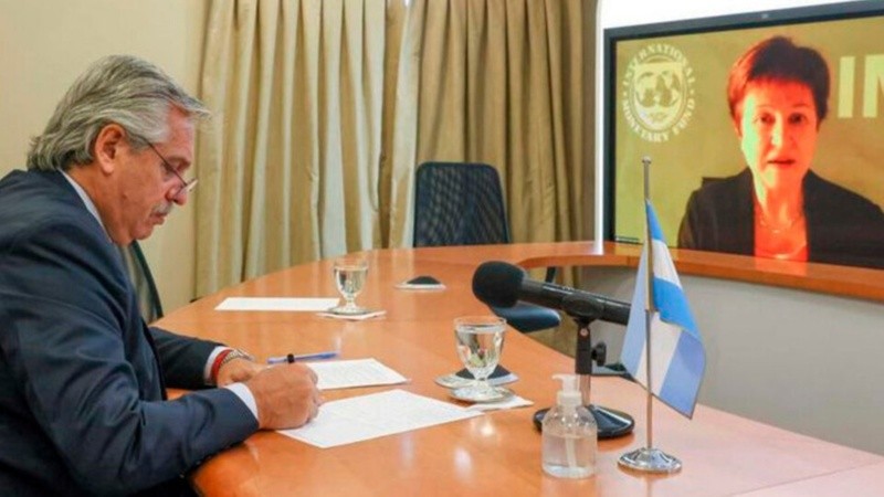 La titular del FMI volvió a dialogar con Fernández.