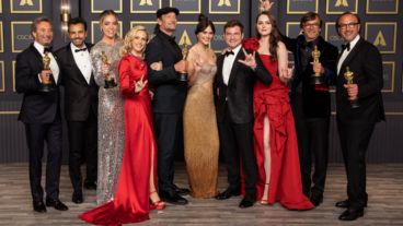 El elenco de "CODA", ganadora del Oscar 2022 a la Mejor pleícula.
