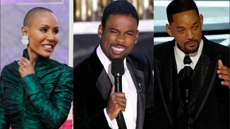 Jada Pinkett Smith, Chris Rock y Will Smith.