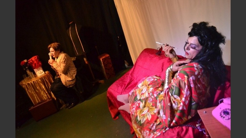 La Faraona del Jailaife, con el actor Sebastián Tiscornia.