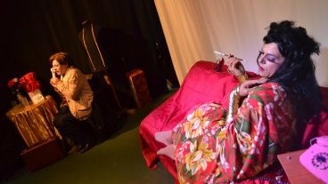 La Faraona del Jailaife, con el actor Sebastián Tiscornia.