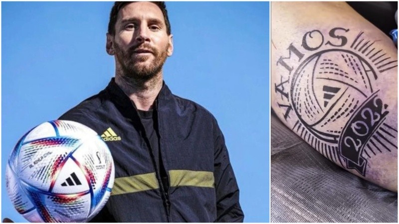 El nuevo tatuaje de Messi.