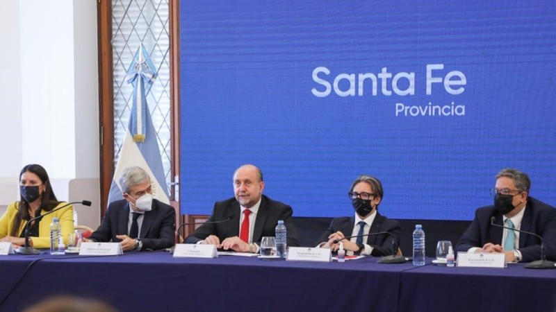 El gobernador en el acto de este viernes.