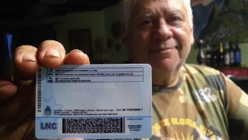 Una de las primeras licencias emitidas.