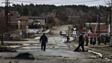 Una postal de Bucha tras la retirada de las tropas rusas.