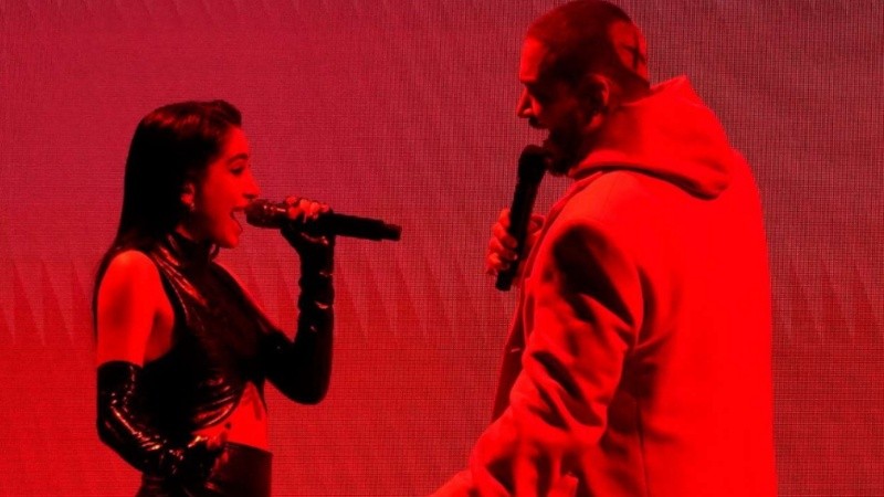 La presentación de María Becerra y J Balvin.