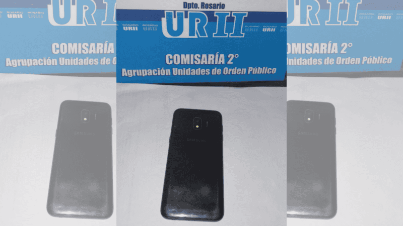 El teléfono que permitió desbaratar un aguantadero y detener a un vendedor de elementos robados.