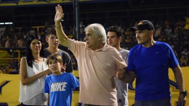 Don Pedro Marchetta en su última visita al Gigante