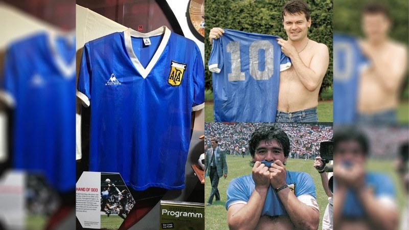 Diego Maradona usó dos camisetas ese día de 1986 y se desató la polémica.