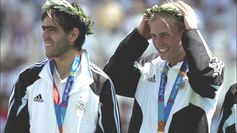 El Chelito y Luciano Figueroa en lo más alto del podio olímpico y en la cuna de los juegos.