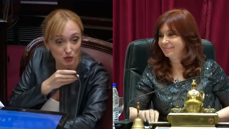 Fernández Sagasti hizo reír a Cristina en plena sesión del Senado (Senado Argentina)