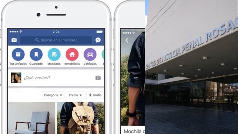 Los imputados en el Centro de Justicia Penal de Rosario.