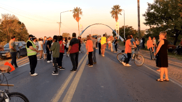 Los vecinos de Serodino volvieron a cortar la ruta 91.