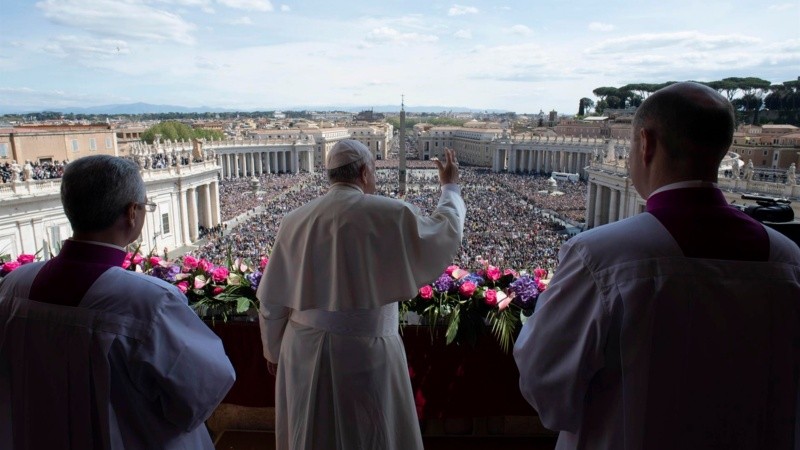 El Papa este domingo en su mensaje pascual.
