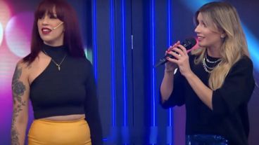 Laurita Fernández y la "doble" de Miriam Lanzoni.