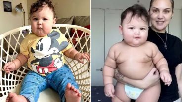 Video: un bebé de meses tiene el tamaño de un nene de 3 años por ...