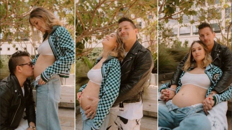 Mau Montaner y Sara Escobar las primeras fotos mostrando la pancita. 