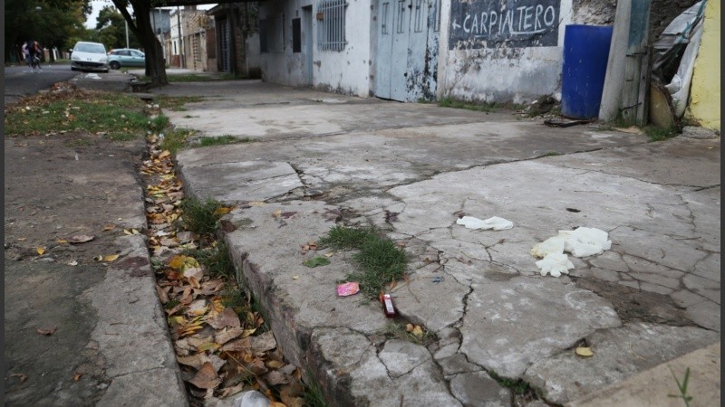 Se secuestraron 9 vainas servidas en la escena del crimen.